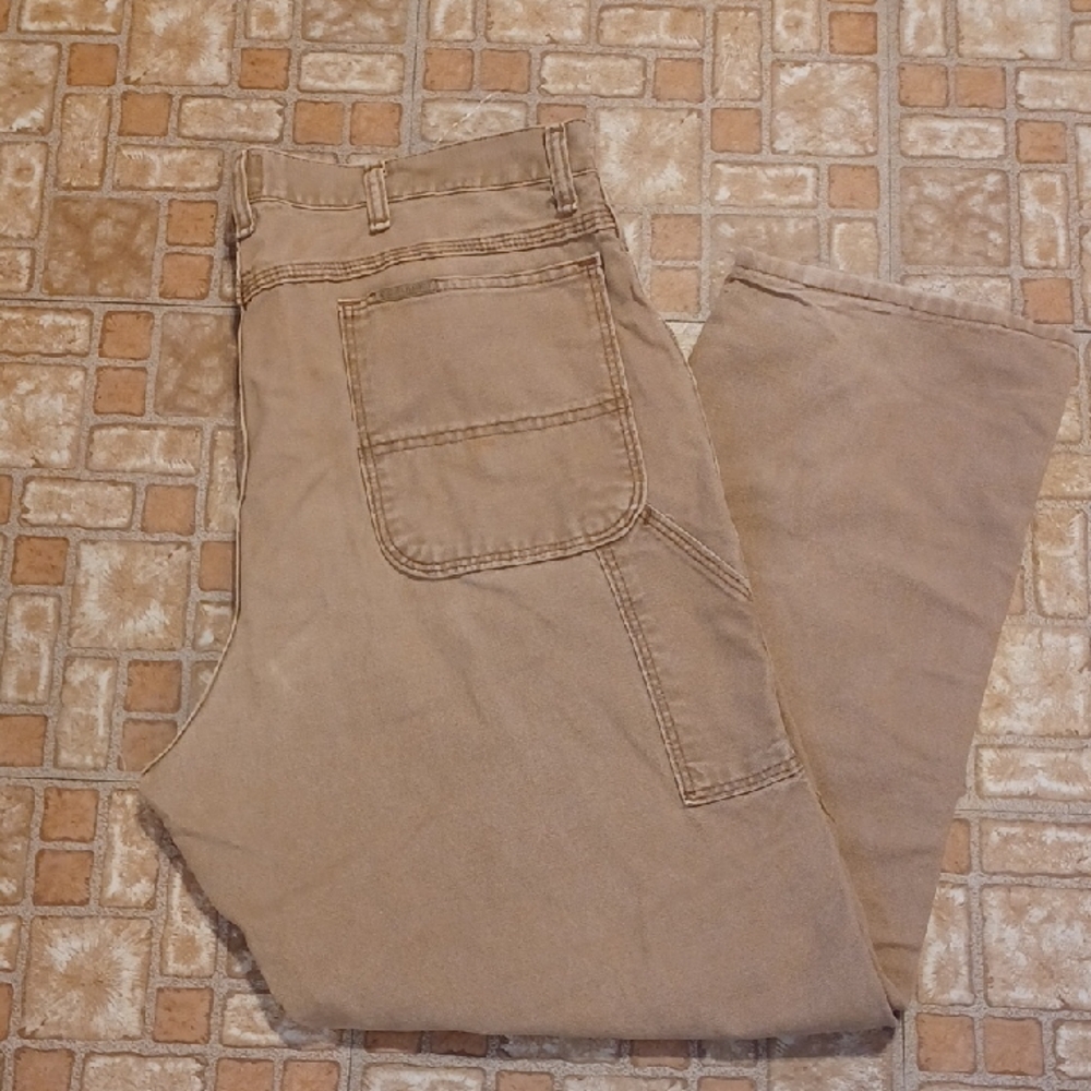 Men's Casual Work Pants in Tan Carpenter Pants 38x30